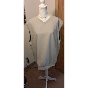 Callaway Golf Brushed Microfiber Vest Beige/Cream Men’s Size L-Good Condition